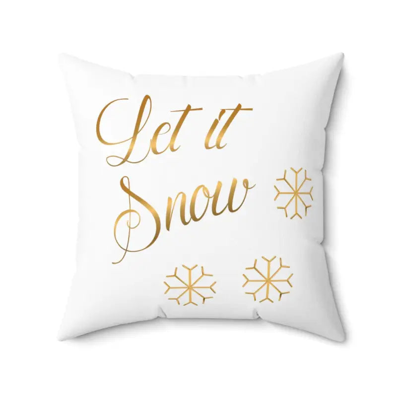 Firm Pillows for Side SleepersCozy Up with Let it Snow Spun Polyester Pillows