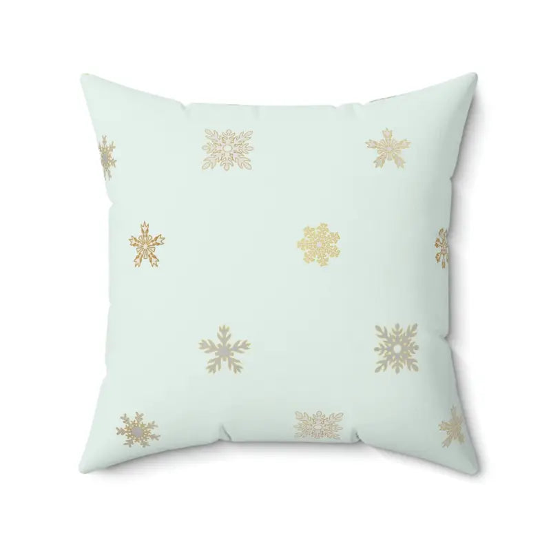 Plush Pillows for a Cozy BedSnowflake Print Polyester Pillow: Cozy and Stylish Decor