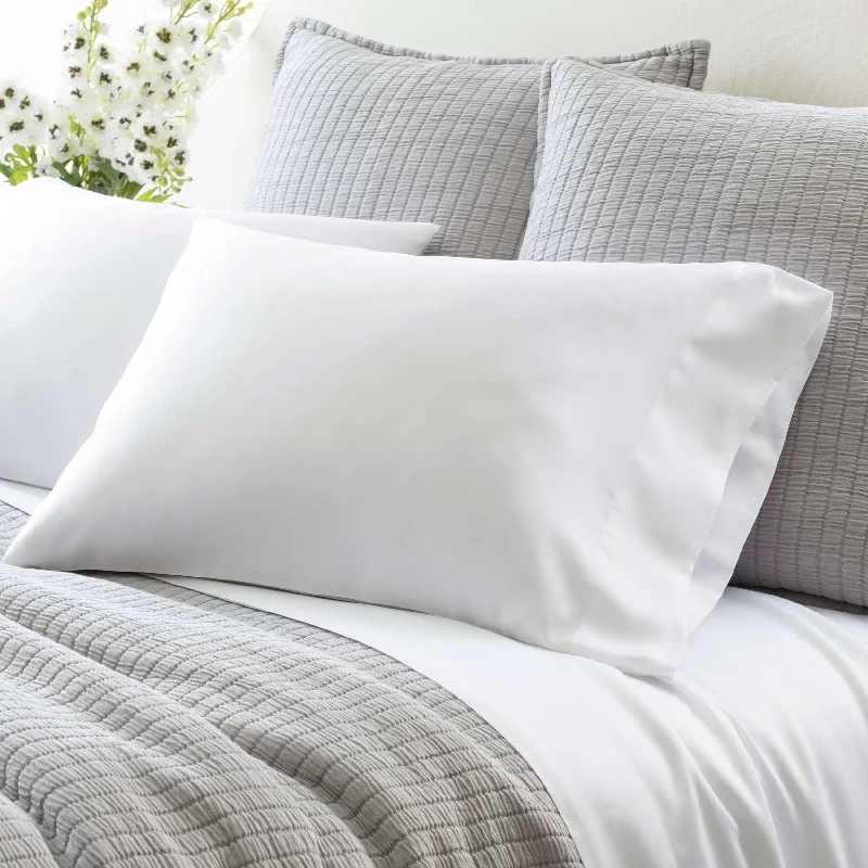 Linen - Cotton Blend Sheets for a Natural and Versatile OptionPine Cone Hill Silken Solid Pillowcase Set