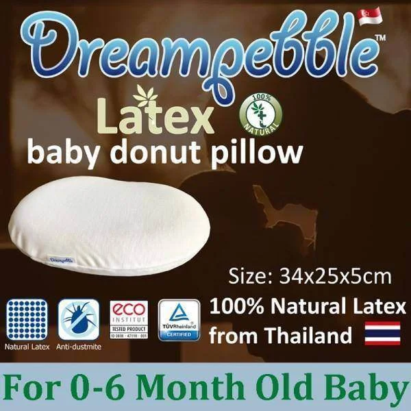 Orthopedic Pillows for Back Pain ReliefDreampebble Natural Latex Baby Donut Pillow