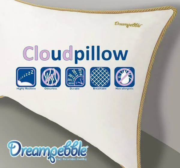 Plush Pillows for a Cozy BedDreampebble Cloud Pillow