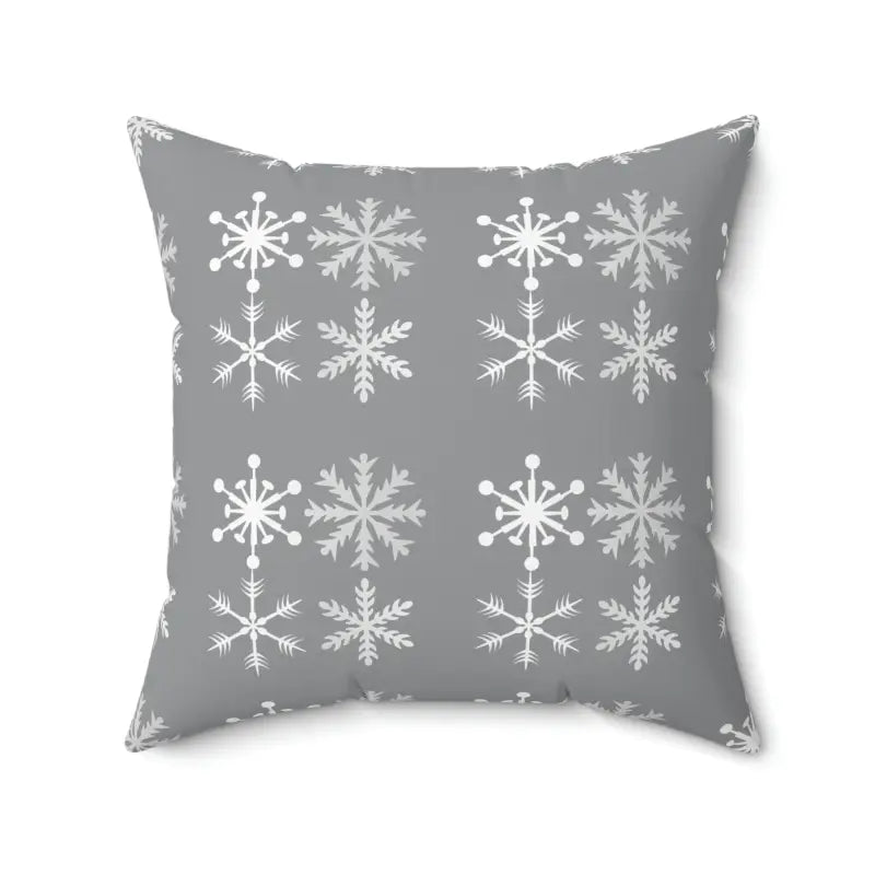 Down Alternative Pillows for Ethical ChoicesCozy Up with the Silver Snowflakes Polyester Pillow!