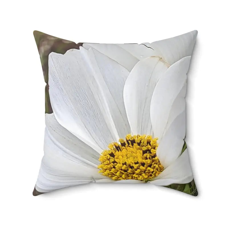 Back Support Pillows for Office ChairsElevate your Space with a Cozy White Daisy Throw Pillow