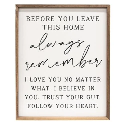 Always Remember Framed Print 16"x20"