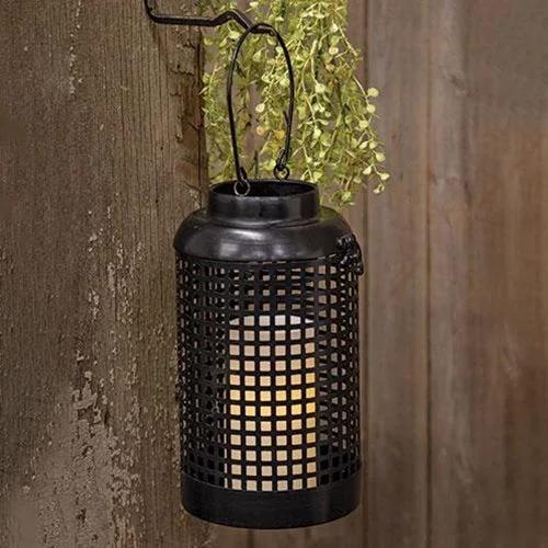 Black Metal Hanging Porch Lantern