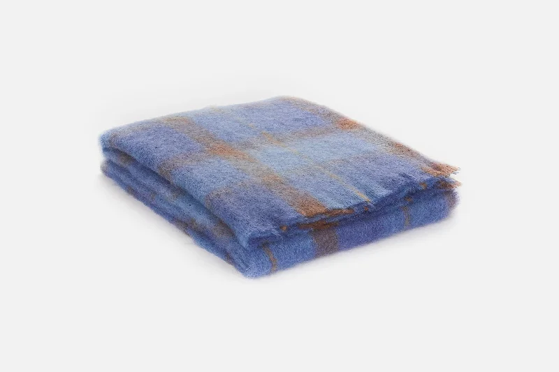 Rayon from bamboo blankets for a silky and breathable feelBluebird Drumin Mohair Throw Blanket