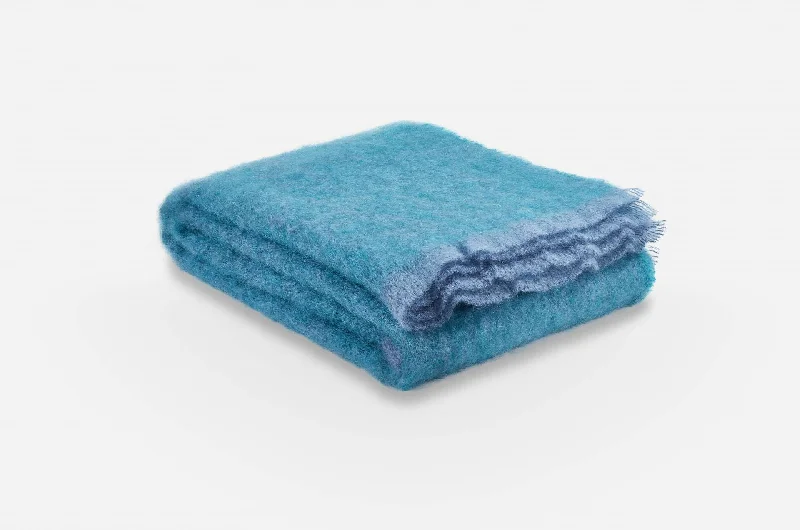 Queen - size blankets for standard - sized bedsBottle Clash Mohair Throw Blanket