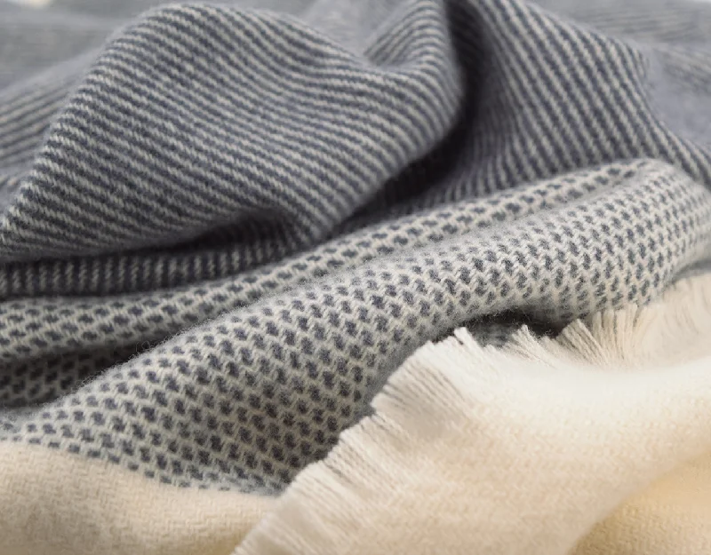 Rayon from bamboo blankets for a silky and breathable feelCharcoal Ballyogan Lambswool Throw Blanket