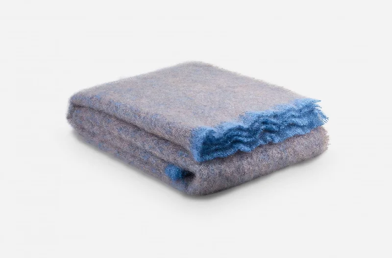 King - size blankets to cover large beds comfortablyCocoa Clash Mohair Throw Blanket