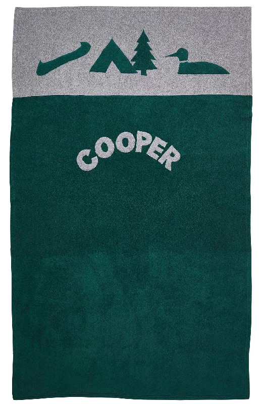 Fleece blankets for a cozy and plush texturePersonalized True North Camp Blanket