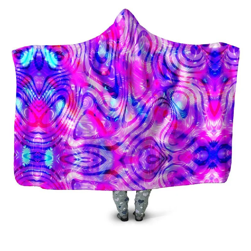 Rayon from bamboo blankets for a silky and breathable feelDilated Hooded Blanket