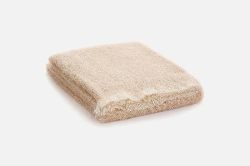 Bamboo fiber blankets with natural antibacterial propertiesFawn Mooneen Mohair Throw Blanket