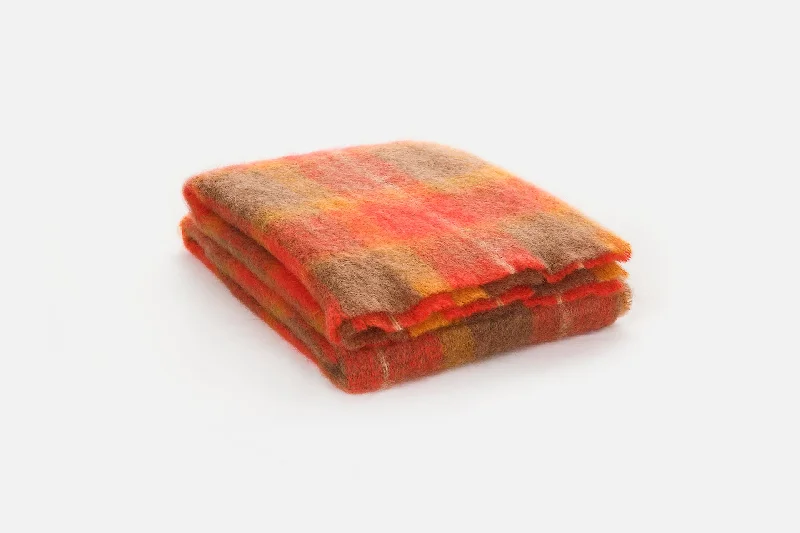 Rayon from bamboo blankets for a silky and breathable feelFlame Drumin Mohair Throw Blanket