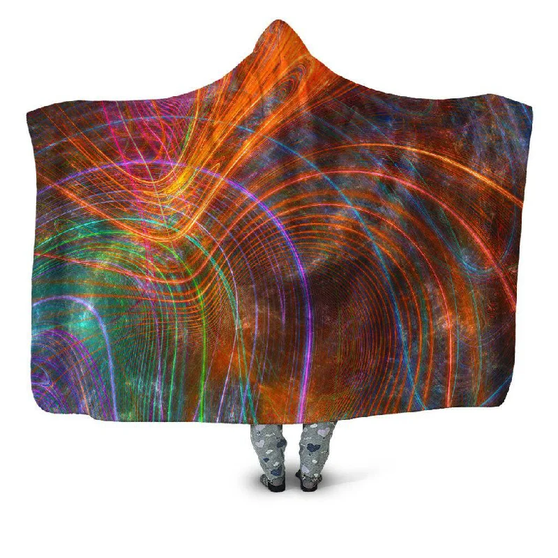 Microfiber blankets that are durable and easy to care forFractalized Hooded Blanket