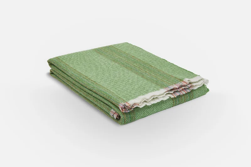 Queen - size blankets for standard - sized bedsGreengage Seskin Lambswool Throw Blanket