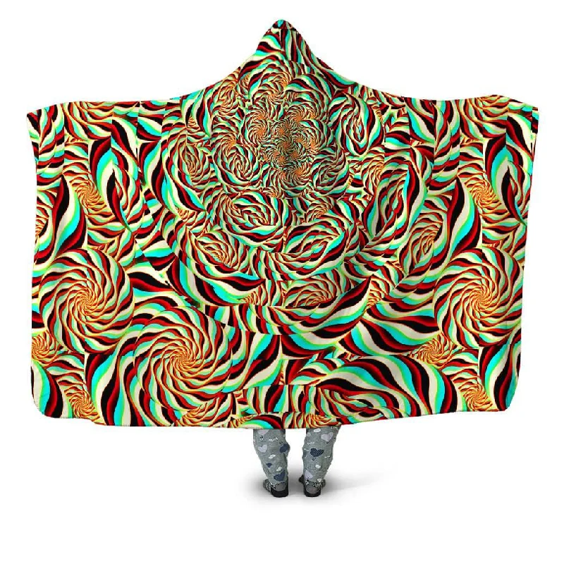 Bamboo fiber blankets with natural antibacterial propertiesHorizon Trippy Hooded Blanket