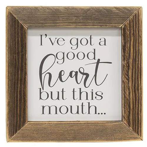 I've Got A Good Heart Framed Print