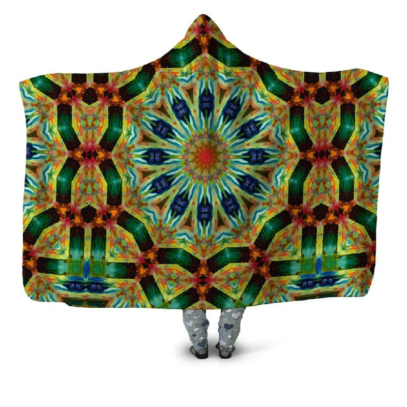 Microfiber blankets that are durable and easy to care forPeacock Spin Hooded Blanket