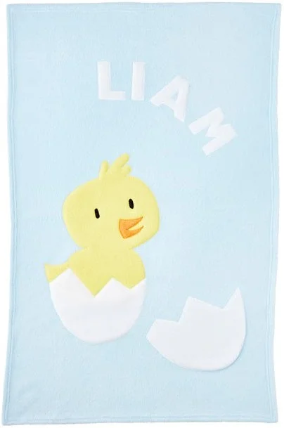 Cashmere blankets for ultimate softness and luxuryPersonalized Duck Baby Blanket - Blue