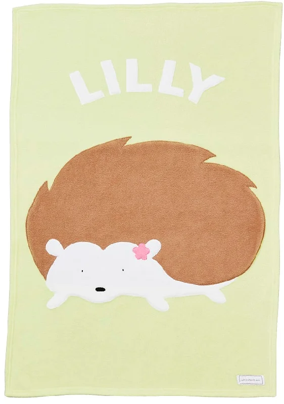 Cashmere blankets for ultimate softness and luxuryPersonalized Hedgehog Baby Blanket- Girl