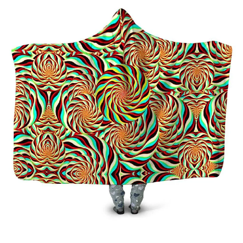 Synthetic fiber blend blankets for a budget - friendly choicePineal Swirl Hooded Blanket