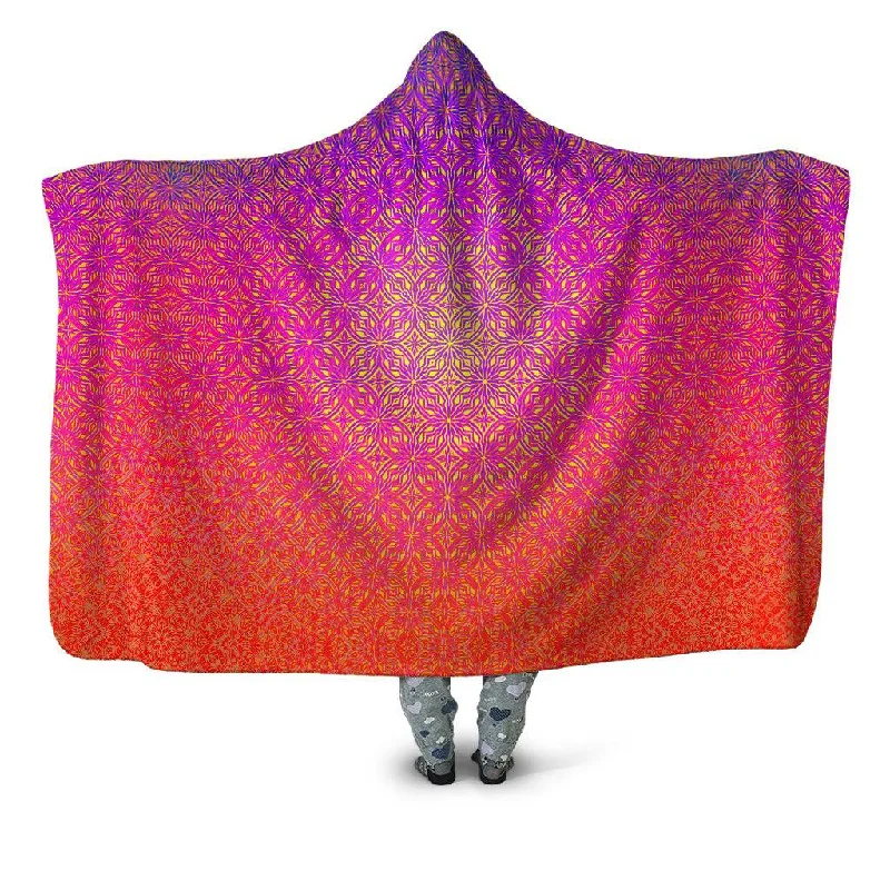 Wool blankets with natural warmth and insulationPsy Mosik Starburst Hooded Blanket