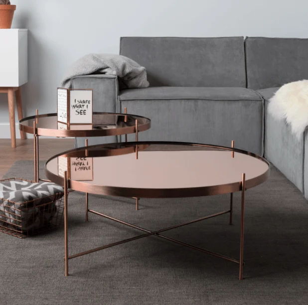 Synthetic fiber blend blankets for a budget - friendly choiceSIDE TABLE CUPID LARGE COPPER