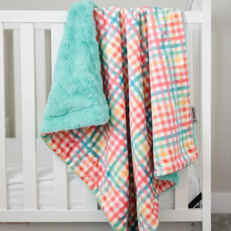 Silk blankets with a smooth and elegant touchSpring Gingham Baby Blanket