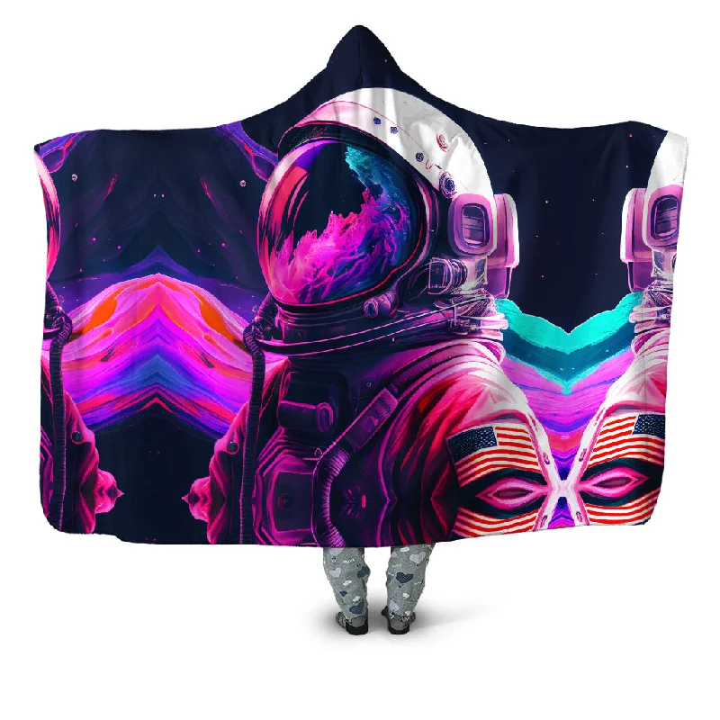 Acrylic blankets for a soft and affordable alternativeSynthwave Astronaut Hooded Blanket