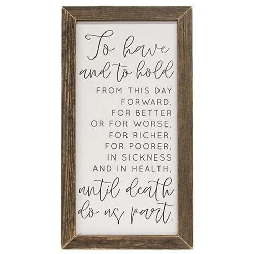 To Have and to Hold Framed Print