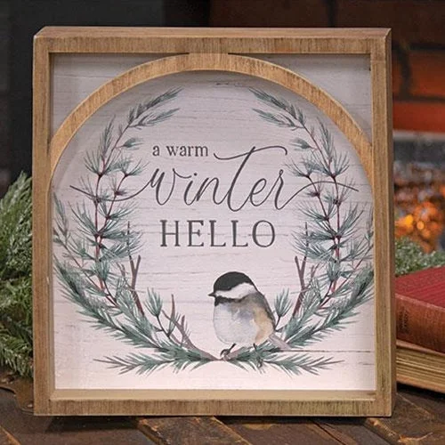 Warm Winter Hello Frame