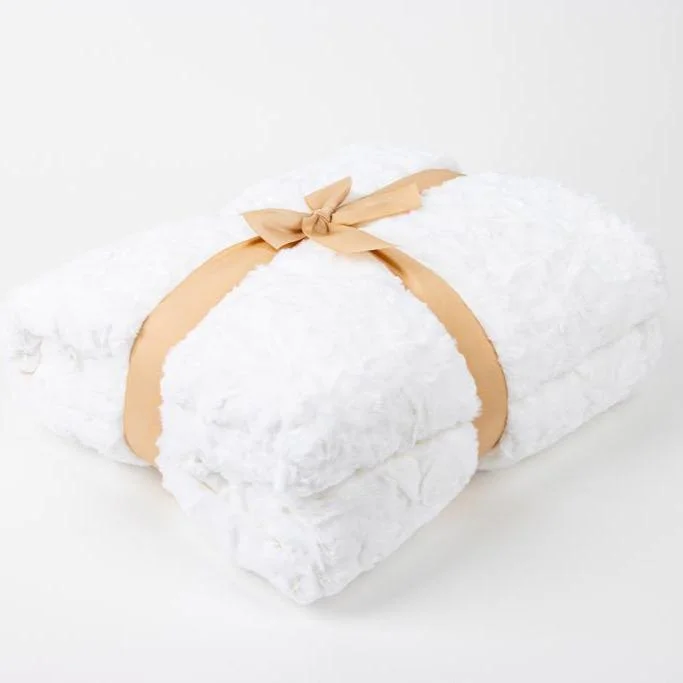 Rayon from bamboo blankets for a silky and breathable feelArctic White