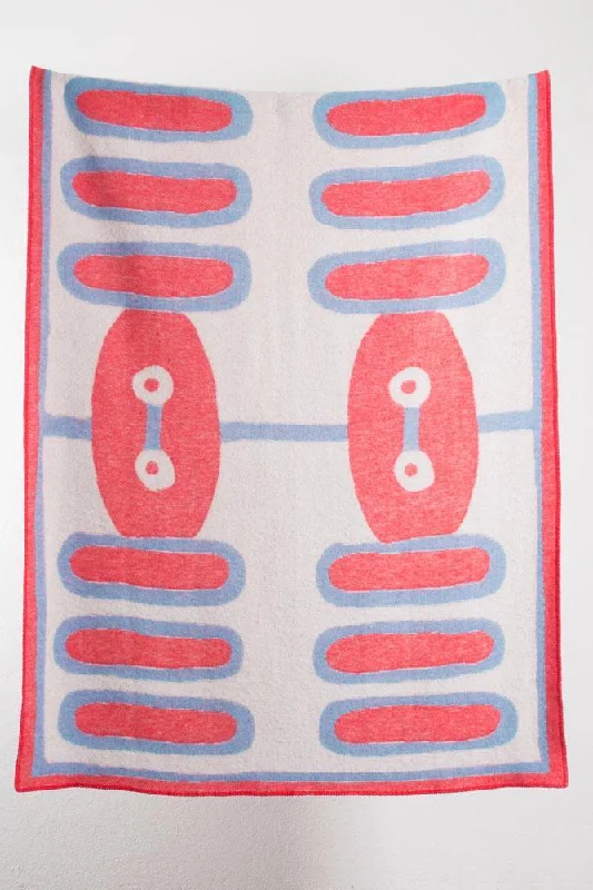 Cotton blankets for breathability and a lightweight feelWool Blanket "Guatemala" by Nathalie Du Pasquier & George Sowden